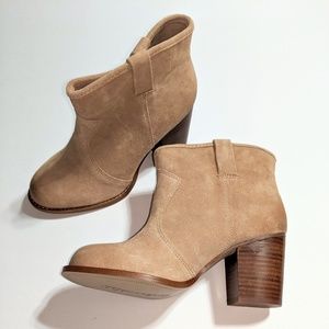 Splendid Lakota Suede Ankle Bootie Nut Brown 7.5